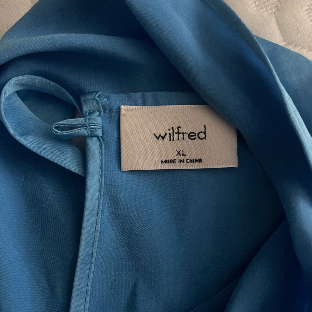Wilfred Satin Halter Cami in Bright Blue - Picture 2 of 3